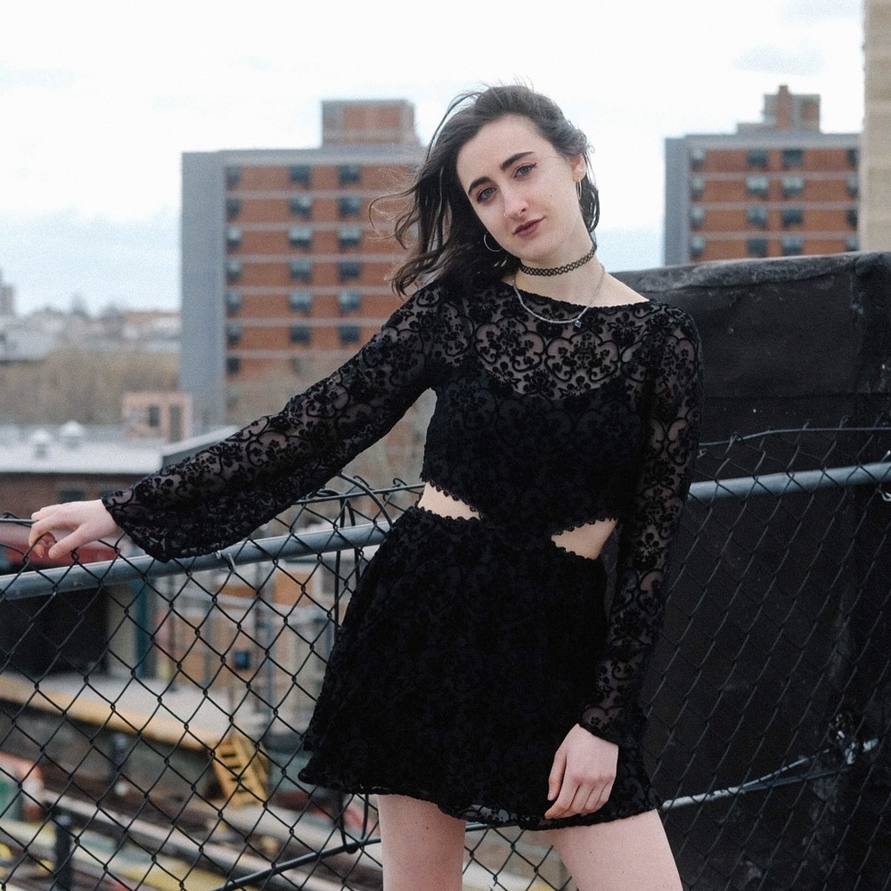 NWT FOR LOVE & LEMONS BLACKBIRD DRESS